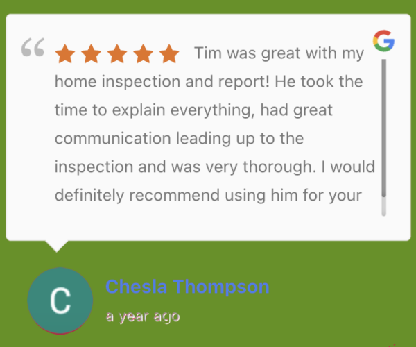 Testimonials, Tim Kelly, Regina, Inspector