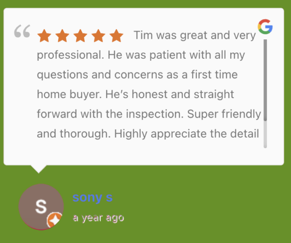 Testimonials, Tim Kelly, Regina, Inspector