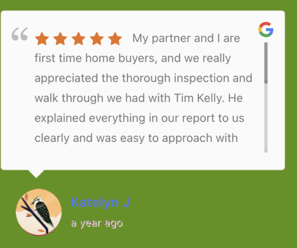 Testimonials, Tim Kelly, Regina, Inspector